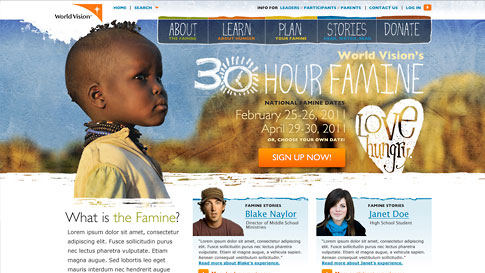 World Vision Themable Web Site